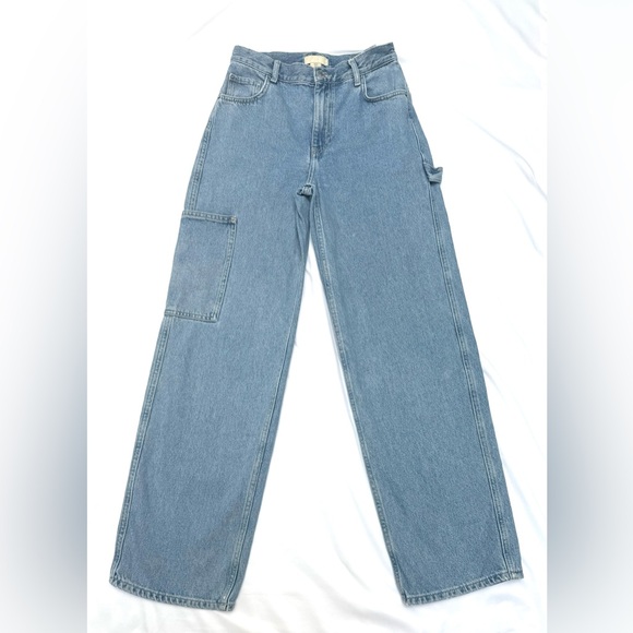 H&M Denim - Women’s H&M High Rise Carpenter Wide Leg Denim Jeans